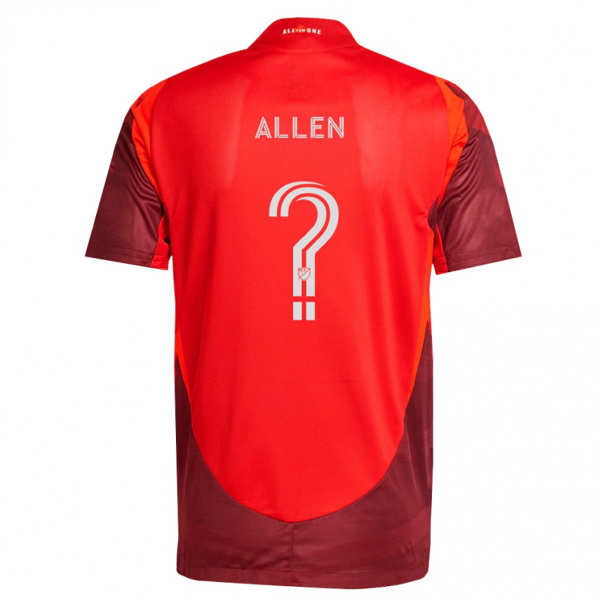 נשים כדורגל Devon Allen #0 בורדו אדום ג'רזי ביתית 2026/27