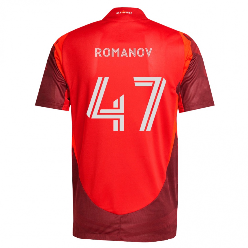 נשים כדורגל Alexander Romanov #47 בורדו אדום ג'רזי ביתית 2026/27