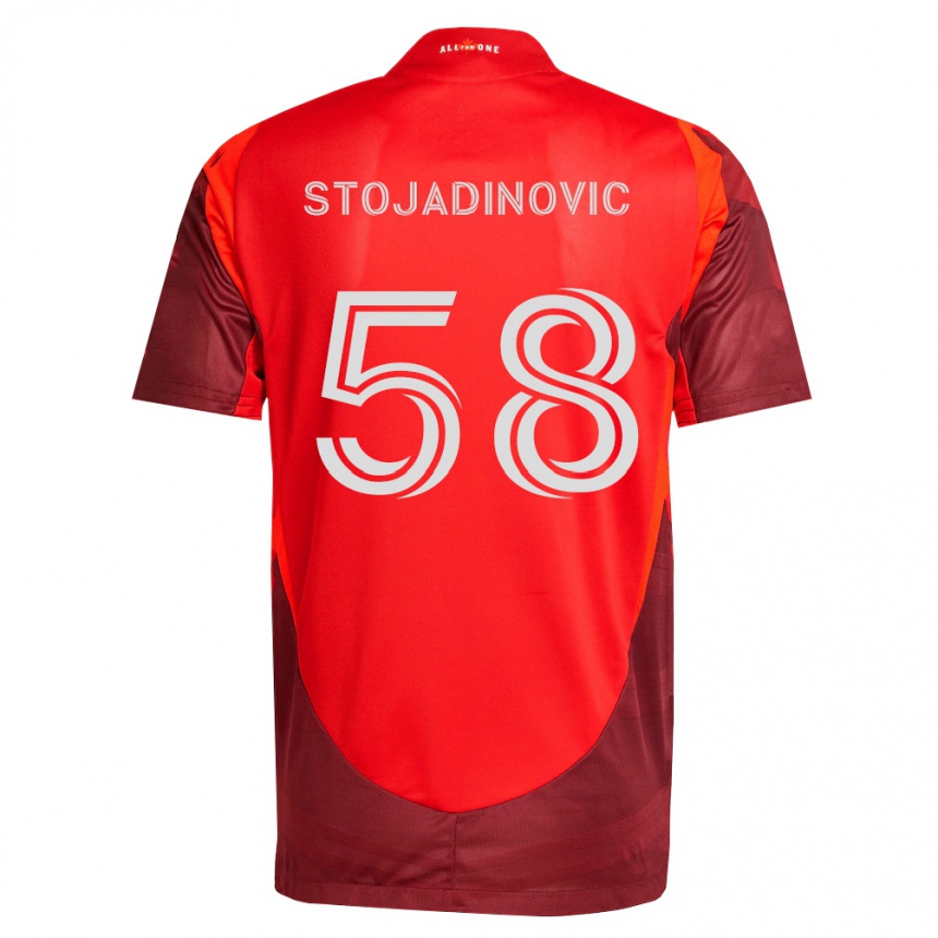 נשים כדורגל מרקו סטויאדינוביץ׳ #58 בורדו אדום ג'רזי ביתית 2026/27