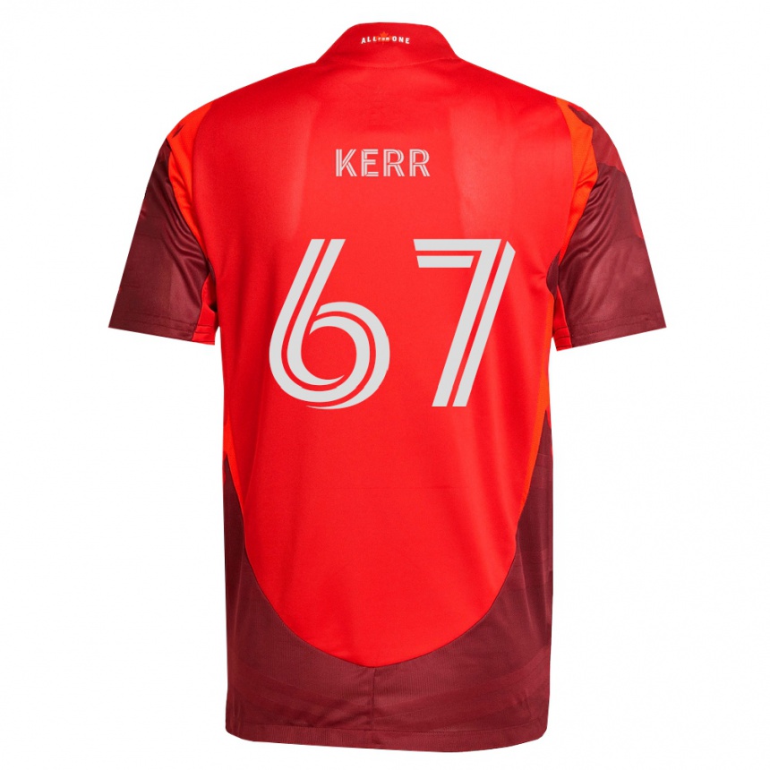 נשים כדורגל Kervon Kerr #67 בורדו אדום ג'רזי ביתית 2026/27