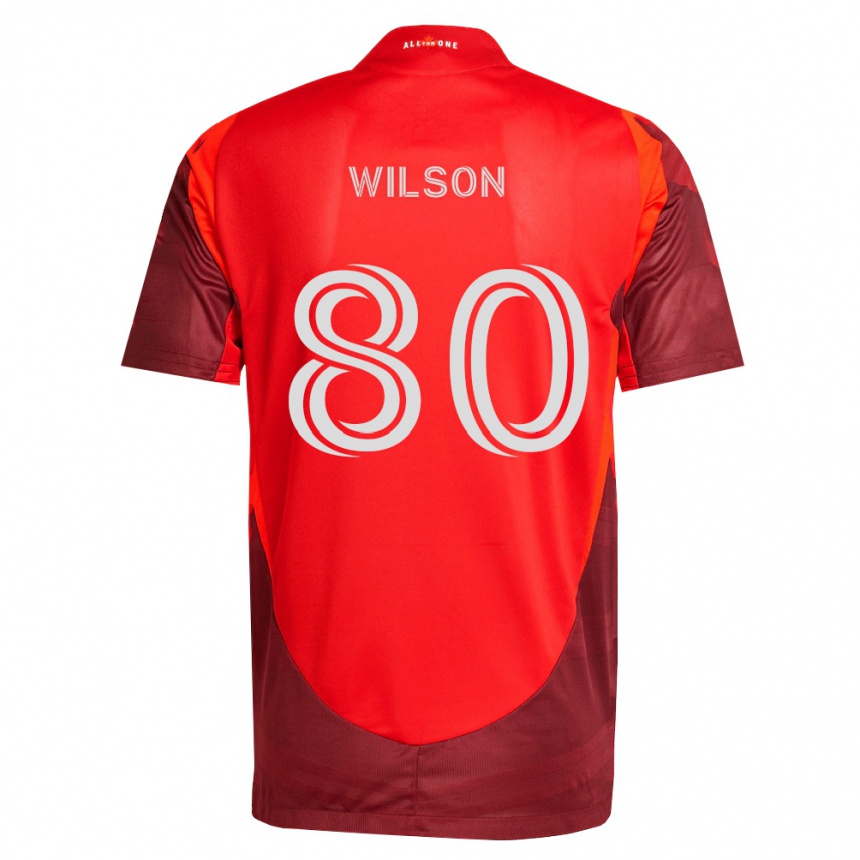 נשים כדורגל Shafique Wilson #80 בורדו אדום ג'רזי ביתית 2026/27