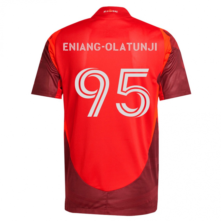 נשים כדורגל Daniel Eniang-Olatunji #95 בורדו אדום ג'רזי ביתית 2026/27