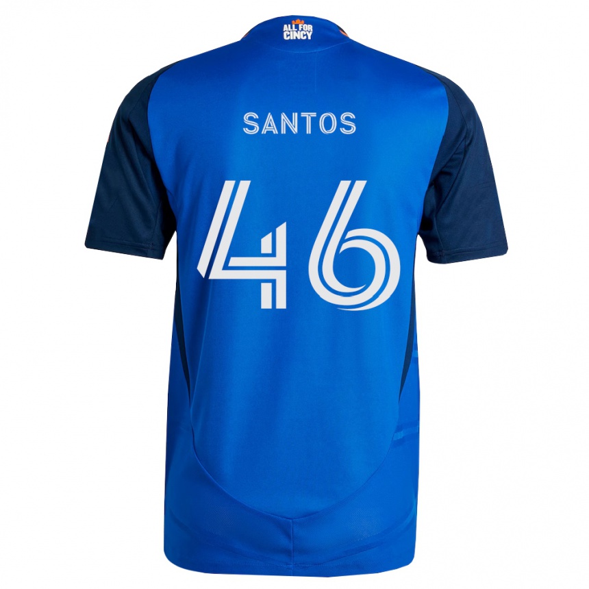 נשים כדורגל Guilherme Santos #46 כחול מלכותי כתום ג'רזי ביתית 2026/27