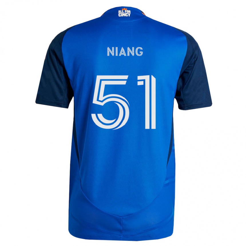 נשים כדורגל Cheikhou Niang #51 כחול מלכותי כתום ג'רזי ביתית 2026/27
