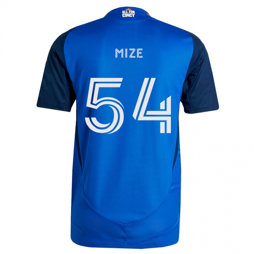 נשים כדורגל Jack Mize #54 כחול מלכותי כתום ג'רזי ביתית 2026/27