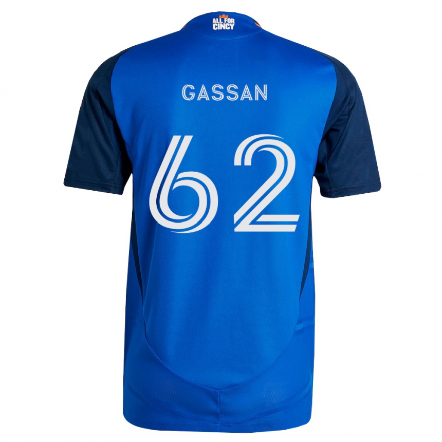 נשים כדורגל Noah Gassan #62 כחול מלכותי כתום ג'רזי ביתית 2026/27
