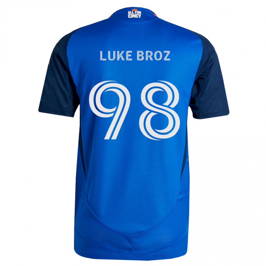 נשים כדורגל Luke Broz #98 כחול מלכותי כתום ג'רזי ביתית 2026/27