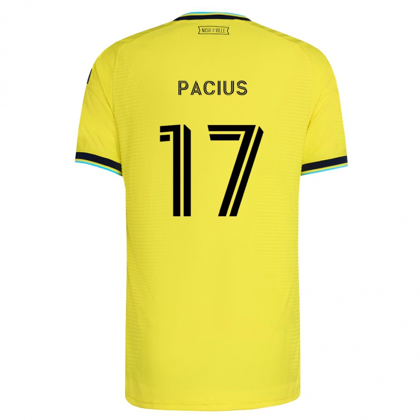 נשים כדורגל Woobens Pacius #17 כחול צי בהיר צהוב ג'רזי ביתית 2026/27 נשים כדורגל Woobens Pacius #17 כחול צי בהיר צהוב ג'רזי ביתית 2026/27
