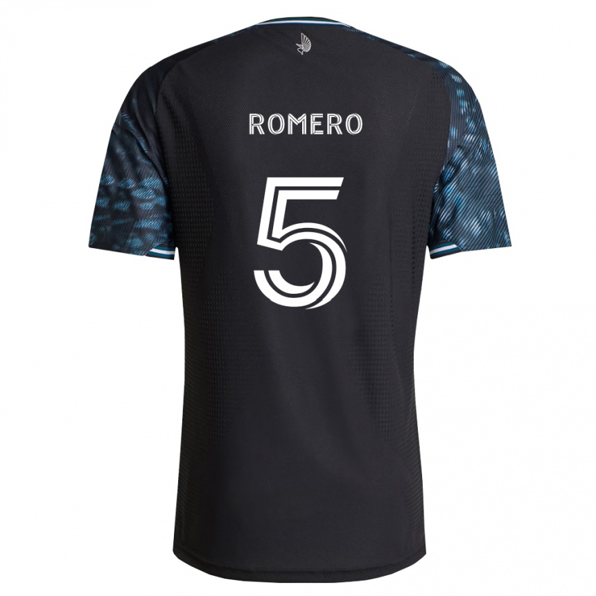 נשים כדורגל Nicolás Romero #5 שחור לבן ג'רזי ביתית 2026/27 נשים כדורגל Nicolás Romero #5 שחור לבן ג'רזי ביתית 2026/27