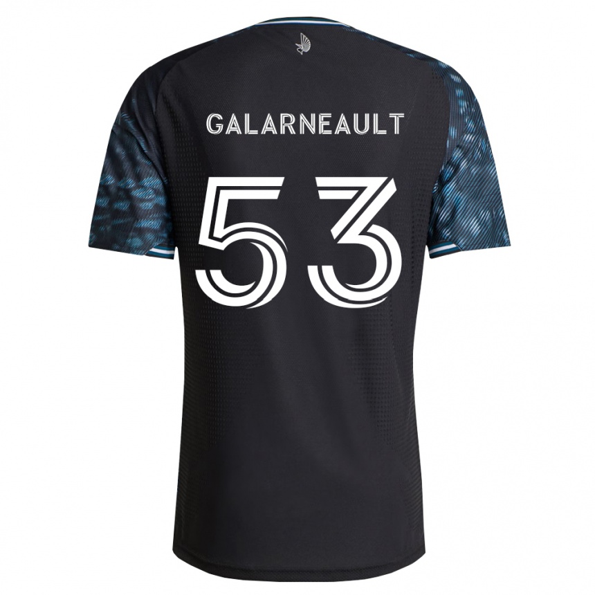 נשים כדורגל Benjamin Galarneault #53 שחור לבן ג'רזי ביתית 2026/27