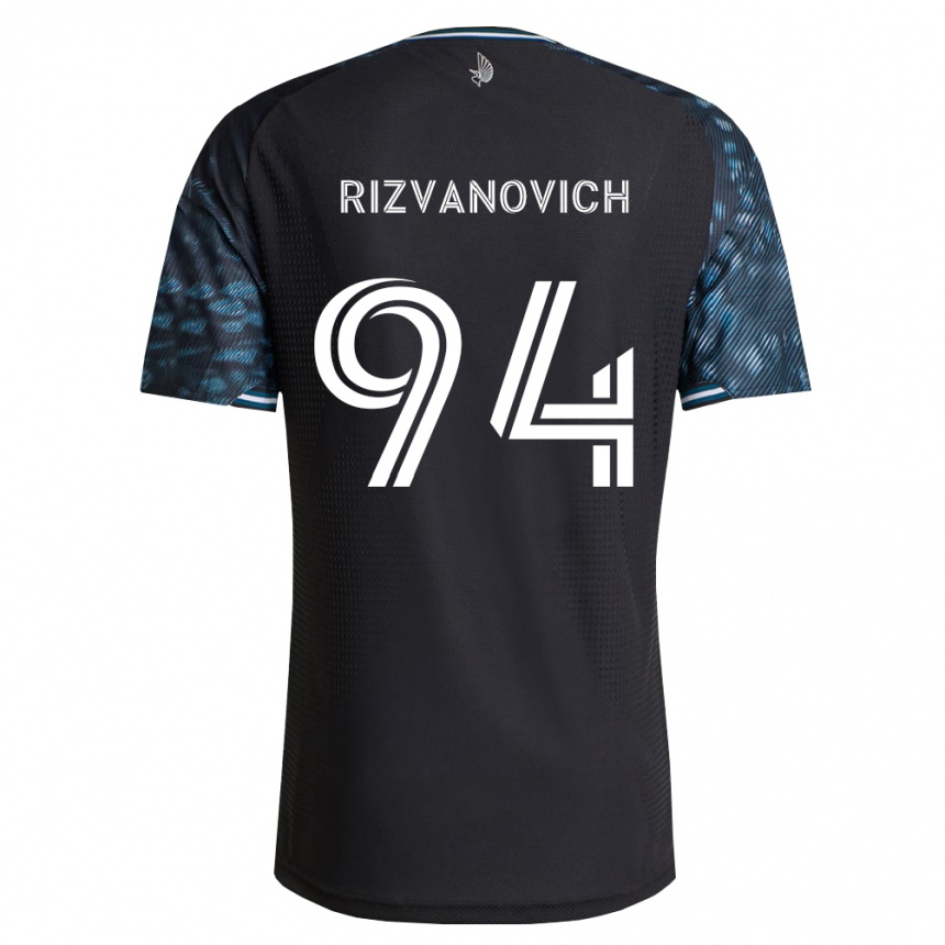 נשים כדורגל Kayne Rizvanovich #94 שחור לבן ג'רזי ביתית 2026/27 נשים כדורגל Kayne Rizvanovich #94 שחור לבן ג'רזי ביתית 2026/27