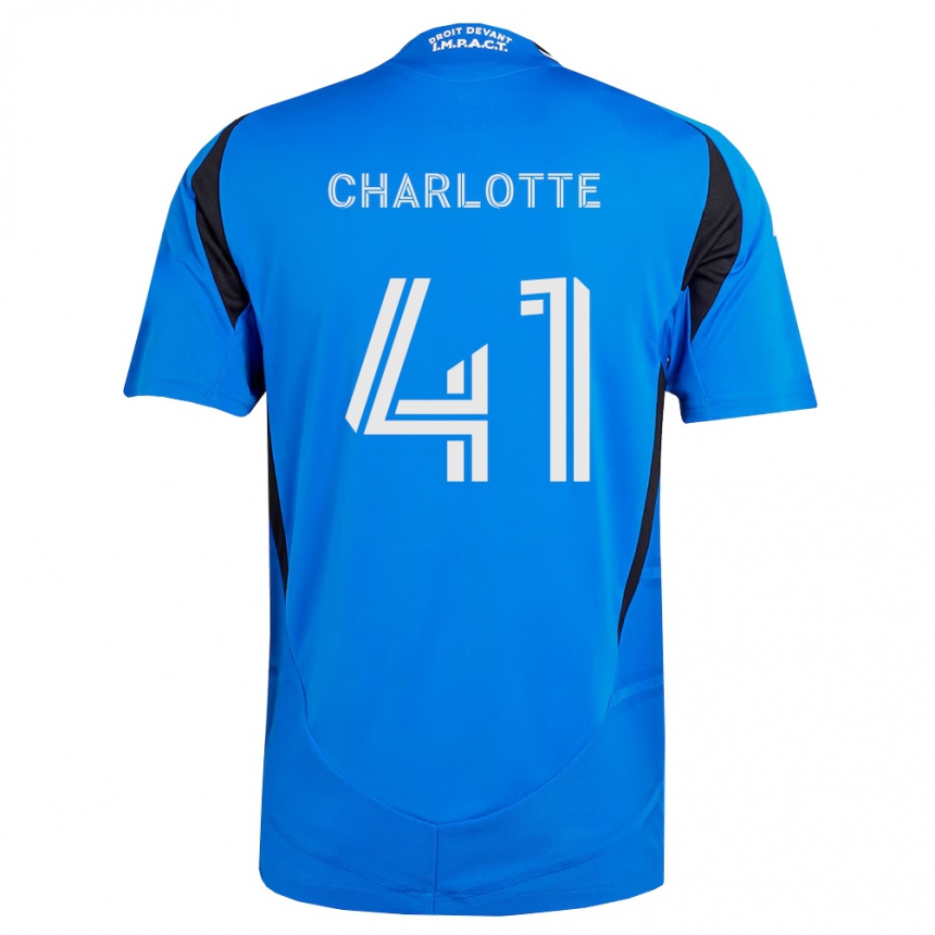 נשים כדורגל Baptista Charlotte #41 כחול לבן שחור ג'רזי ביתית 2026/27