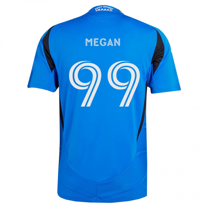 נשים כדורגל Lemieux Megan #99 כחול לבן שחור ג'רזי ביתית 2026/27