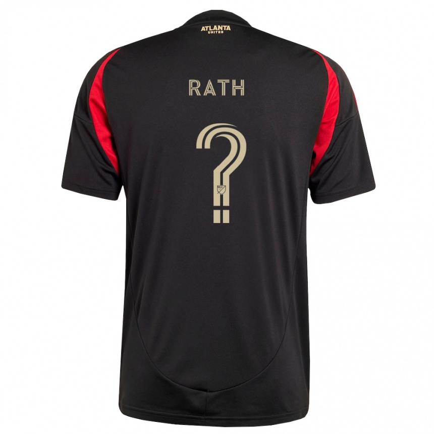 נשים כדורגל Jacob Rath #0 שחור אדום ג'רזי ביתית 2026/27