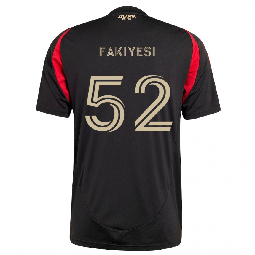 נשים כדורגל Seyi Fakiyesi #52 שחור אדום ג'רזי ביתית 2026/27