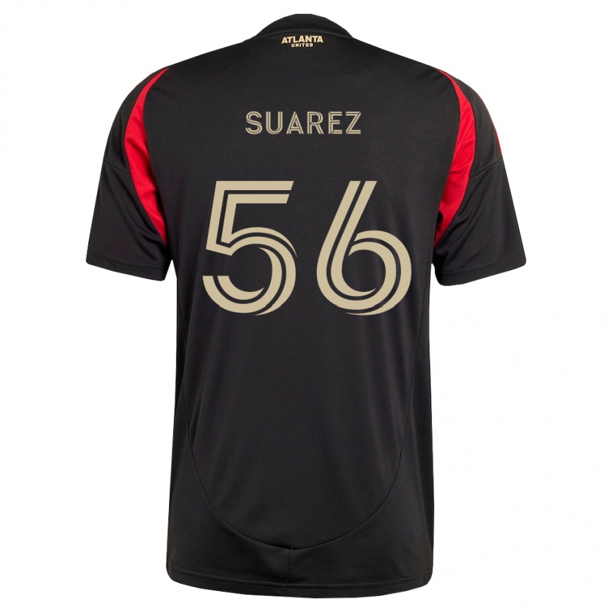נשים כדורגל Ignacio Suarez #56 שחור אדום ג'רזי ביתית 2026/27
