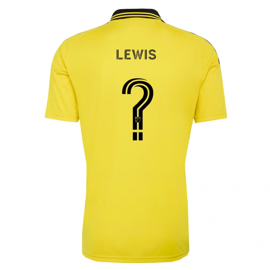 נשים כדורגל Gage Lewis #0 צהוב שחור ג'רזי ביתית 2026/27
