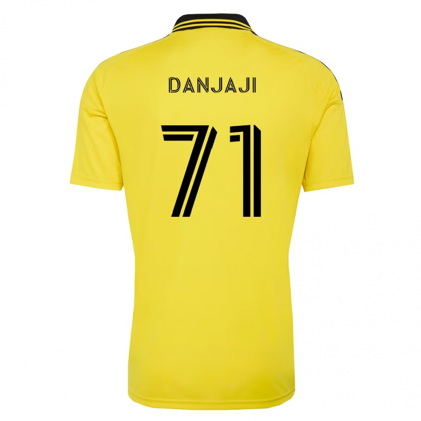 נשים כדורגל Jamil Danjaji #71 צהוב שחור ג'רזי ביתית 2026/27