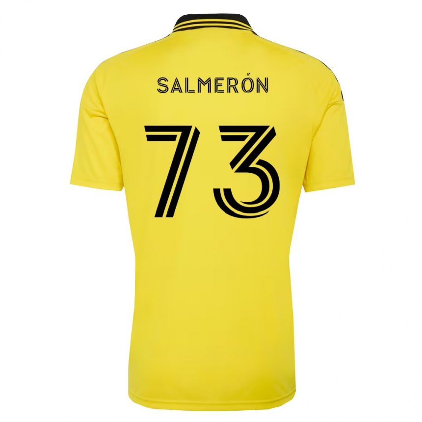 נשים כדורגל Jorge Salmerón #73 צהוב שחור ג'רזי ביתית 2026/27
