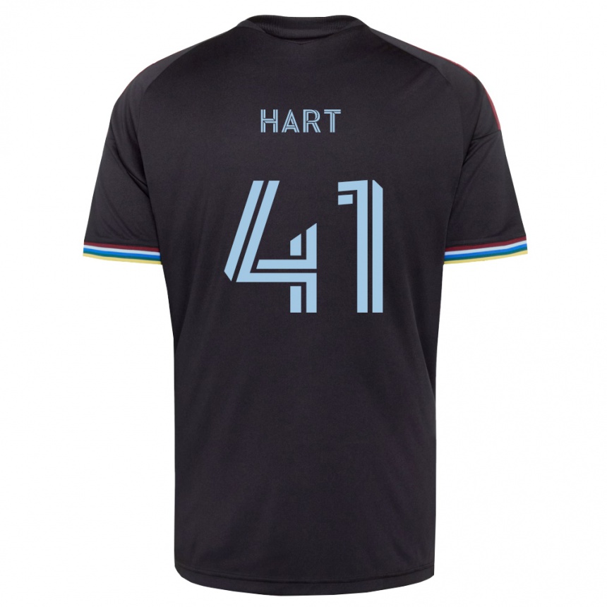 נשים כדורגל Victor Hart #41 שחור כחול שמיים ג'רזי ביתית 2026/27