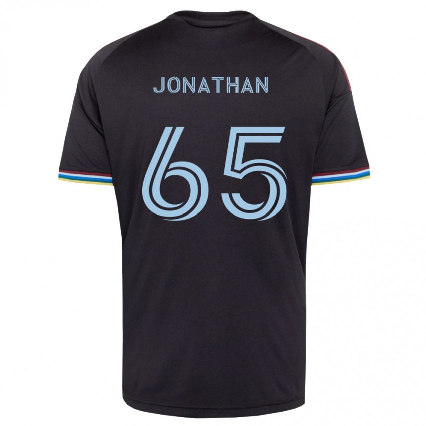 נשים כדורגל Jonathan De La Fuente #65 שחור כחול שמיים ג'רזי ביתית 2026/27
