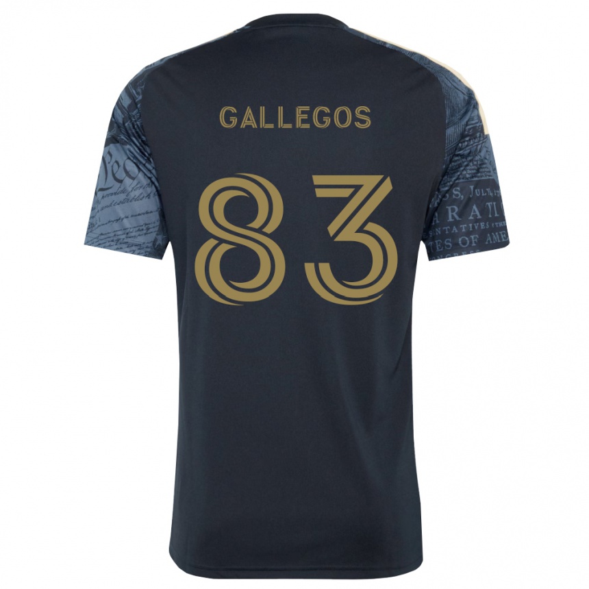 נשים כדורגל Mateo Gallegos #83 כחול צי חום ג'רזי ביתית 2026/27