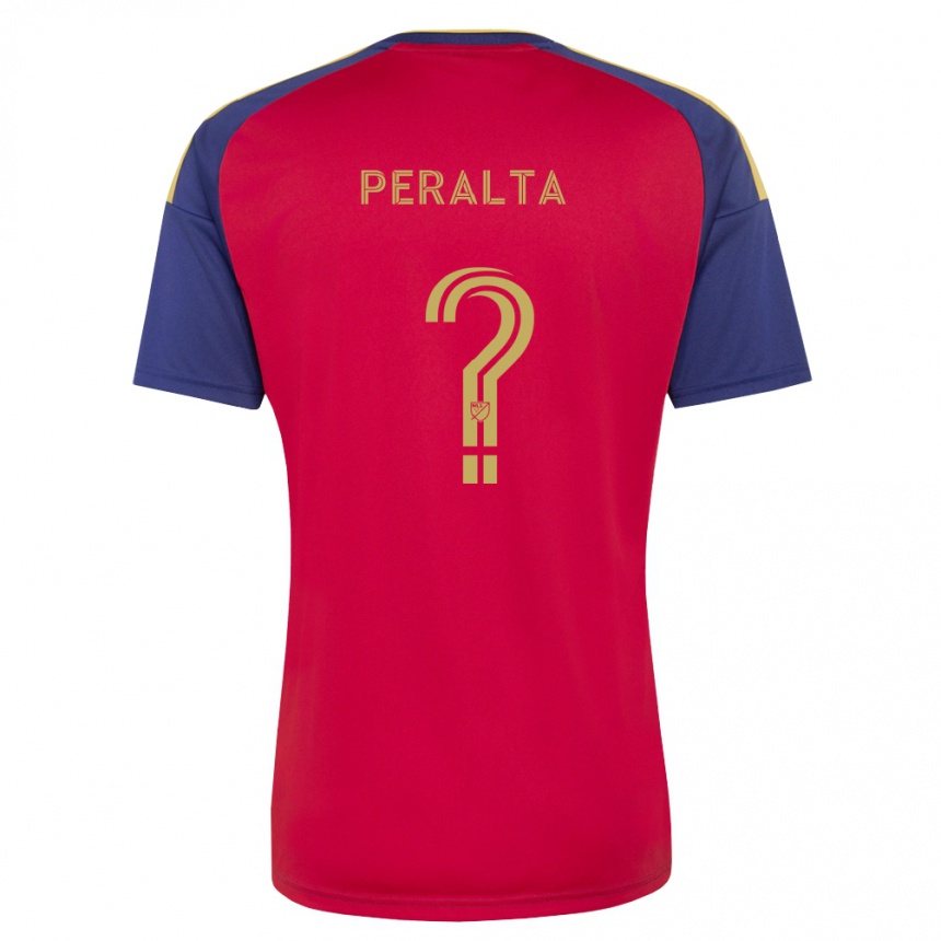 נשים כדורגל Hunter Peralta #0 כחול מלכותי חום אדום ג'רזי ביתית 2026/27