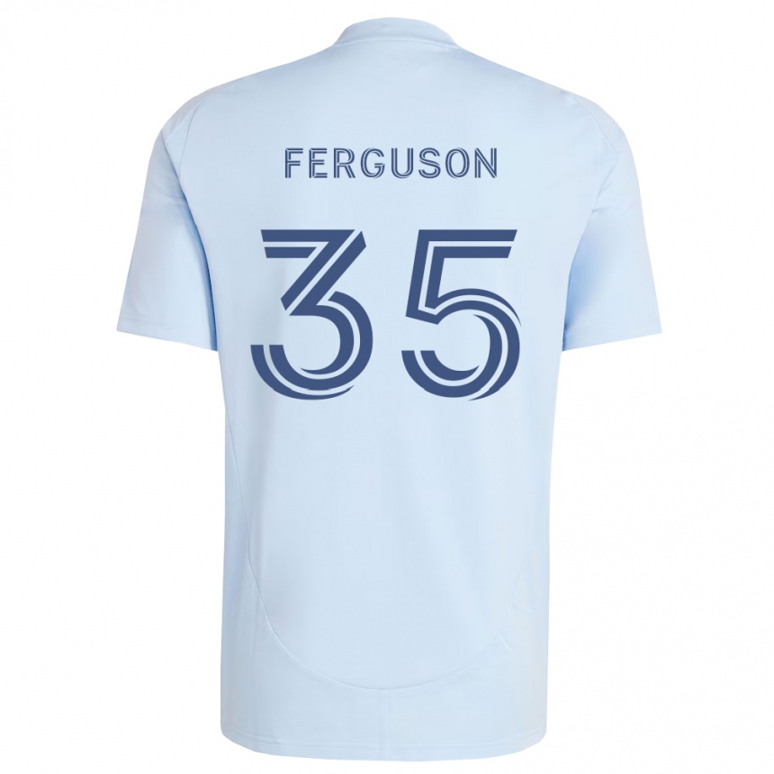 נשים כדורגל Mitchell Ferguson #35 כחול בהיר אפור בהיר ג'רזי ביתית 2026/27