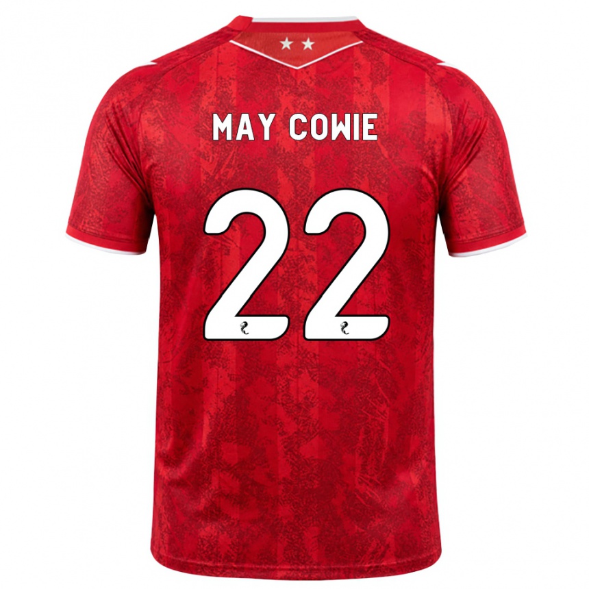 נשים כדורגל Ellie May Cowie #22 אדום לבן ג'רזי ביתית 2026/27