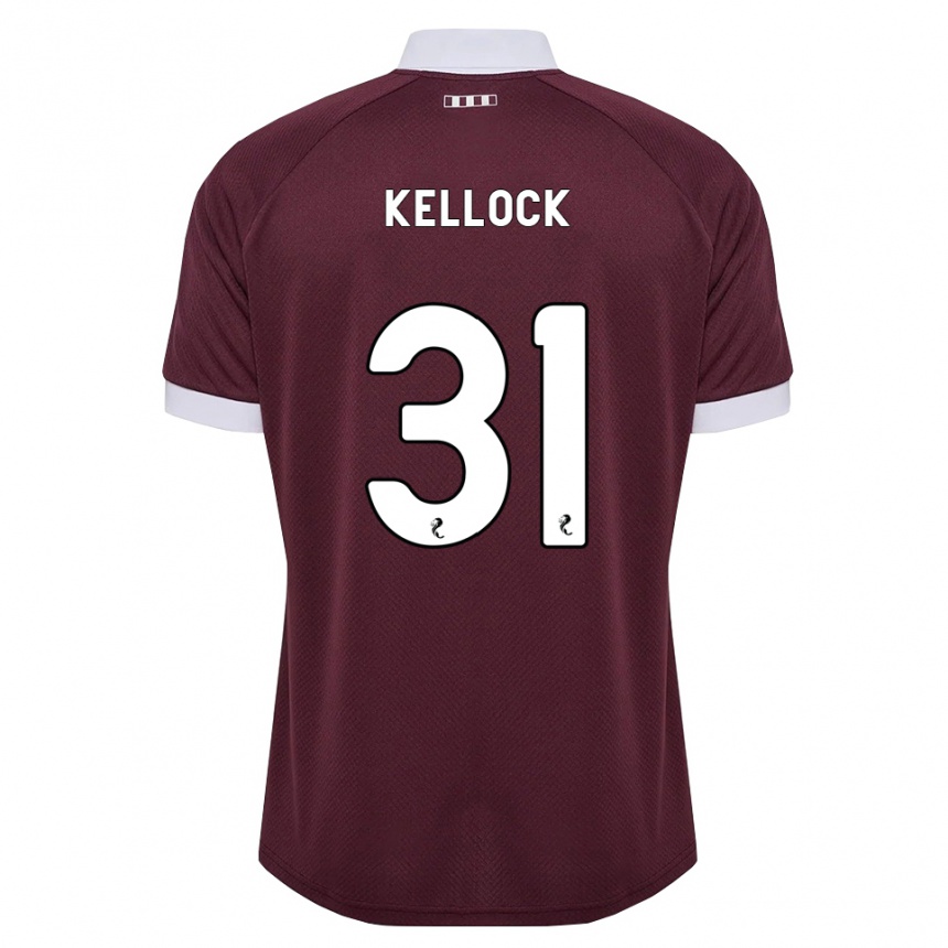 נשים כדורגל Peter Kellock #31 בורגונדי לבן ג'רזי ביתית 2026/27
