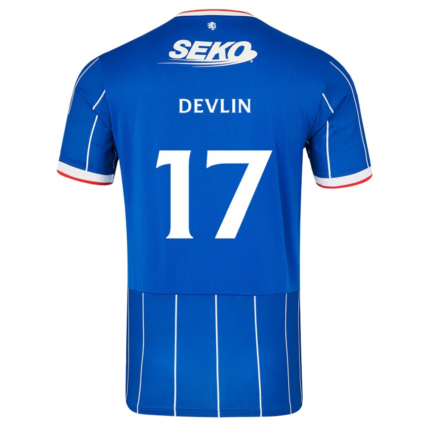 נשים כדורגל Cammy Devlin #17 אדום כחול לבן ג'רזי ביתית 2026/27