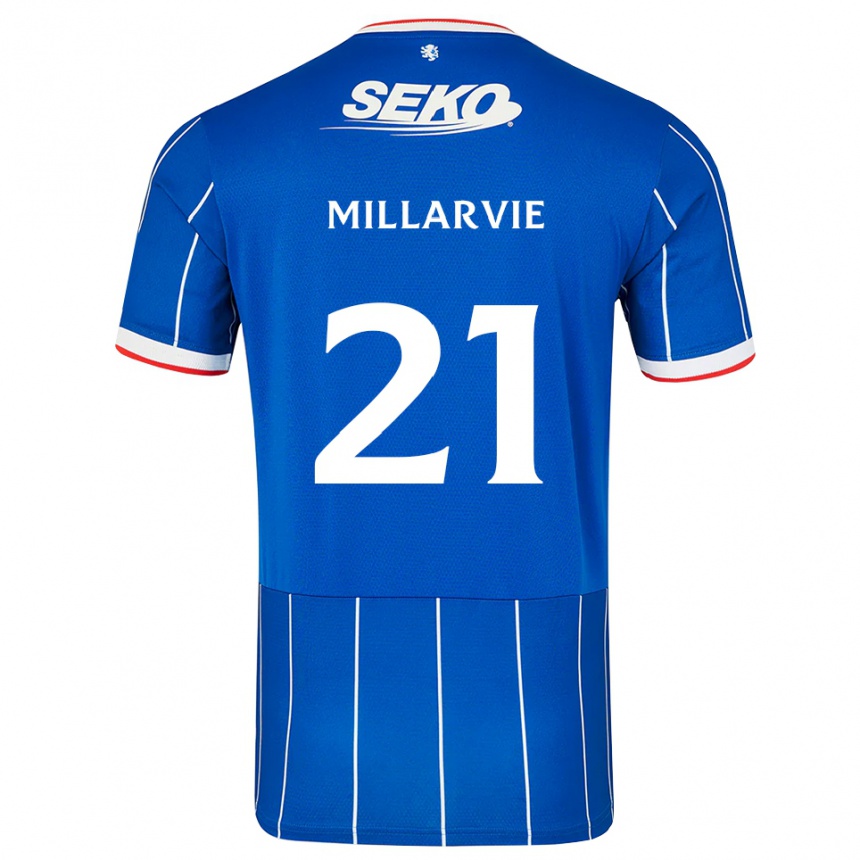 נשים כדורגל Jaden Millarvie #21 אדום כחול לבן ג'רזי ביתית 2026/27 נשים כדורגל Jaden Millarvie #21 אדום כחול לבן ג'רזי ביתית 2026/27