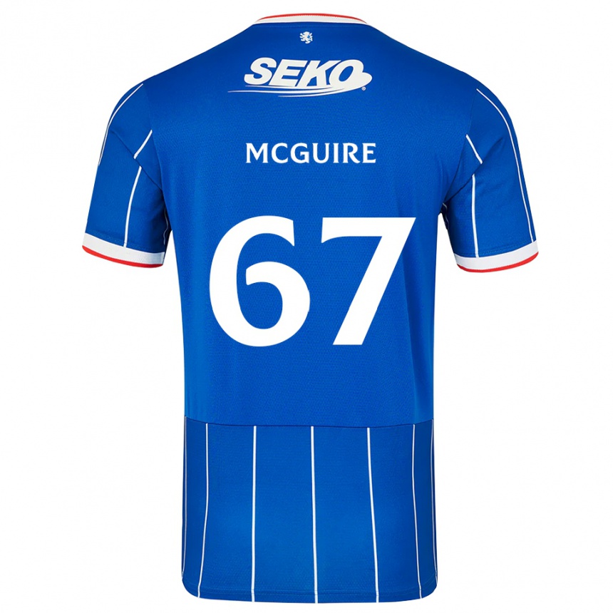 נשים כדורגל Rydnn Mcguire #67 אדום כחול לבן ג'רזי ביתית 2026/27