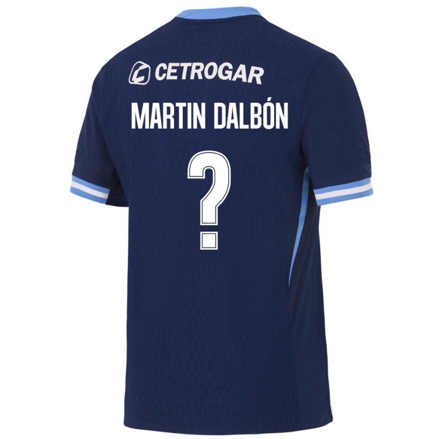 נשים כדורגל Juan Martin Dalbón #0 כחול מלכותי כחול בהיר לבן הרחק ג'רזי 2026/27