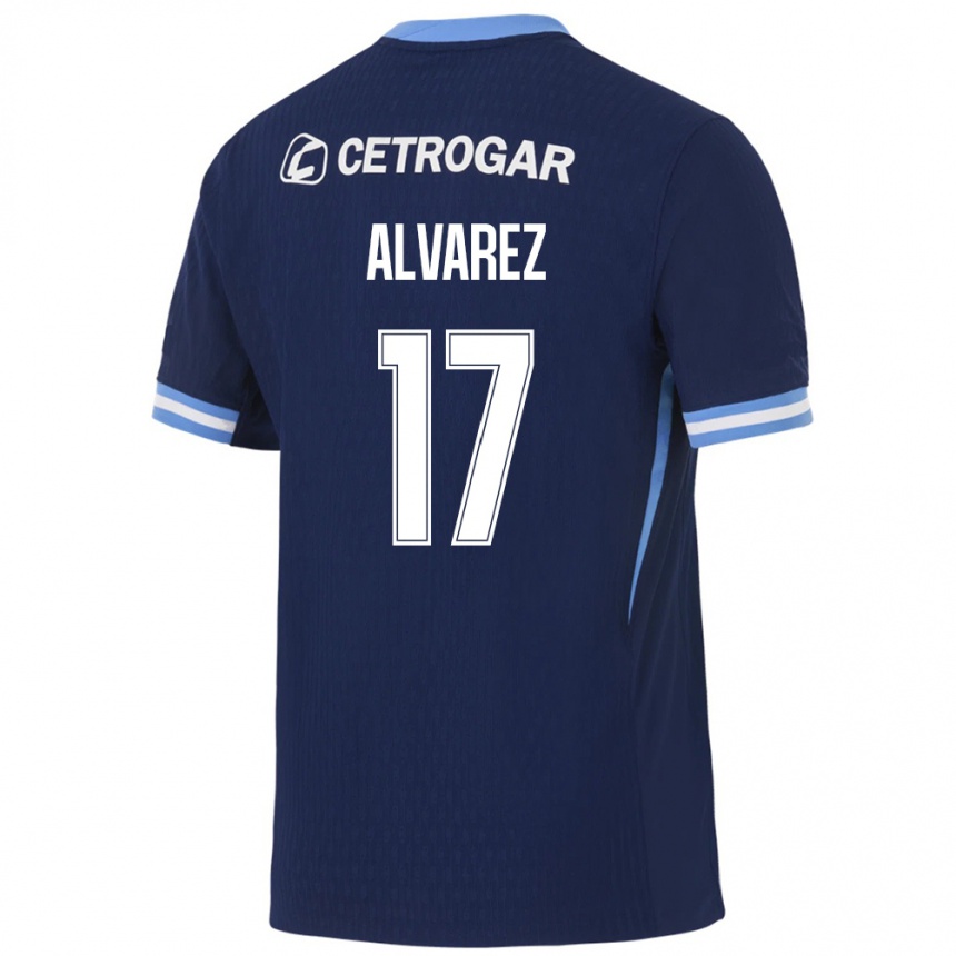 נשים כדורגל Lucas Alvarez #17 כחול מלכותי כחול בהיר לבן הרחק ג'רזי 2026/27