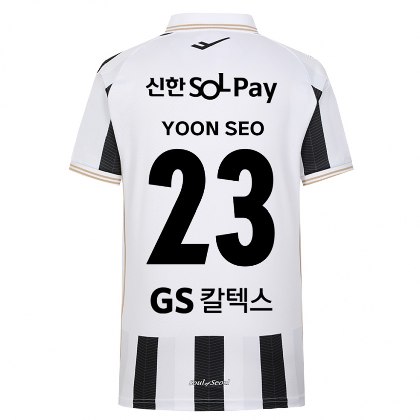 נשים כדורגל Jang Yoon-Seo #23 שחור לבן הרחק ג'רזי 2026/27