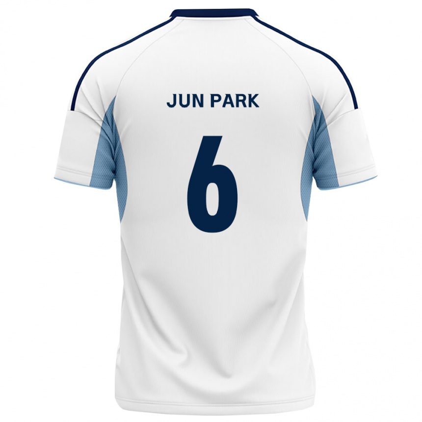 נשים כדורגל Jun Park #6 כחול מלכותי לבן הרחק ג'רזי 2026/27