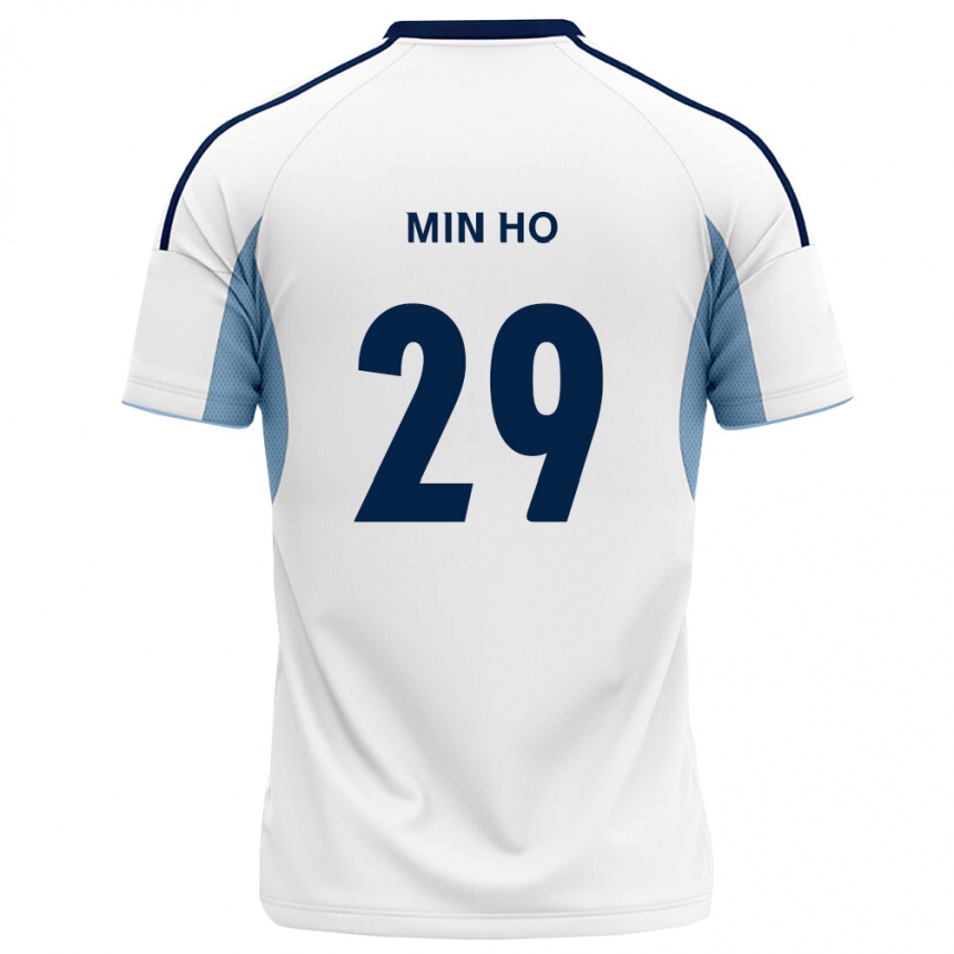 נשים כדורגל Min-Ho Yeo #29 כחול מלכותי לבן הרחק ג'רזי 2026/27