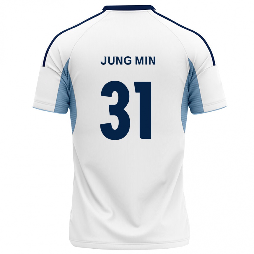 נשים כדורגל Jung-Min Han #31 כחול מלכותי לבן הרחק ג'רזי 2026/27