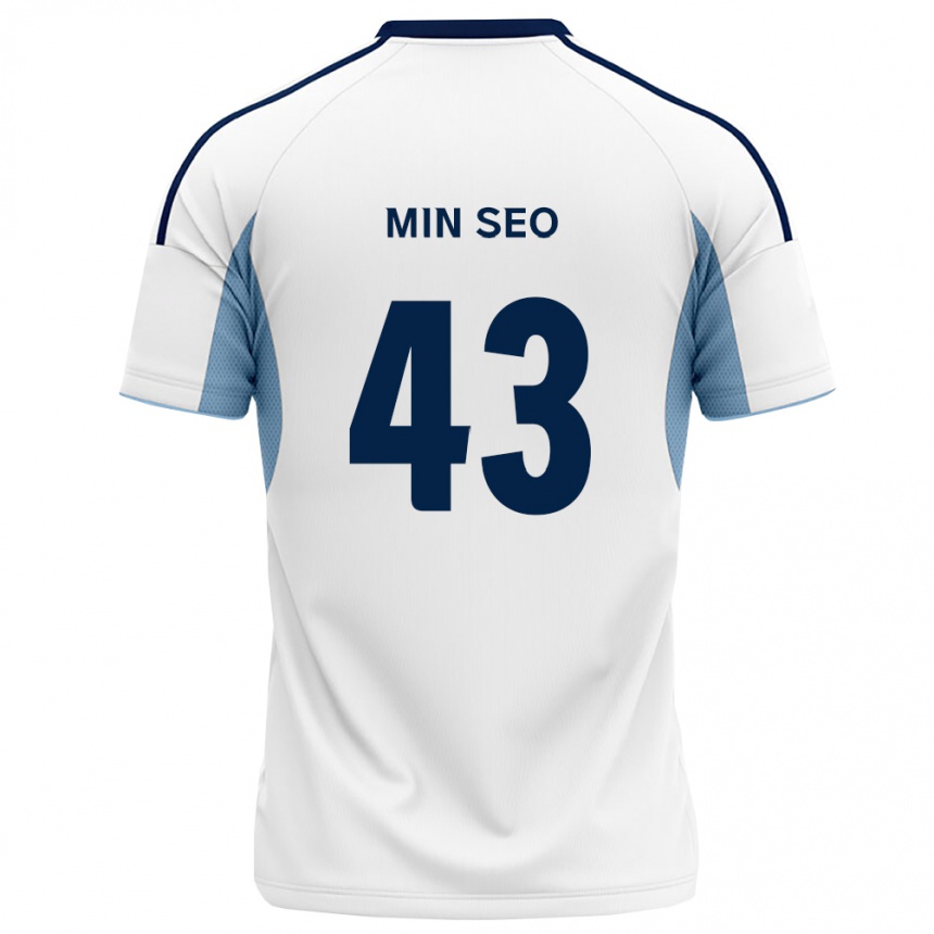 נשים כדורגל Min-Seo Jo #43 כחול מלכותי לבן הרחק ג'רזי 2026/27