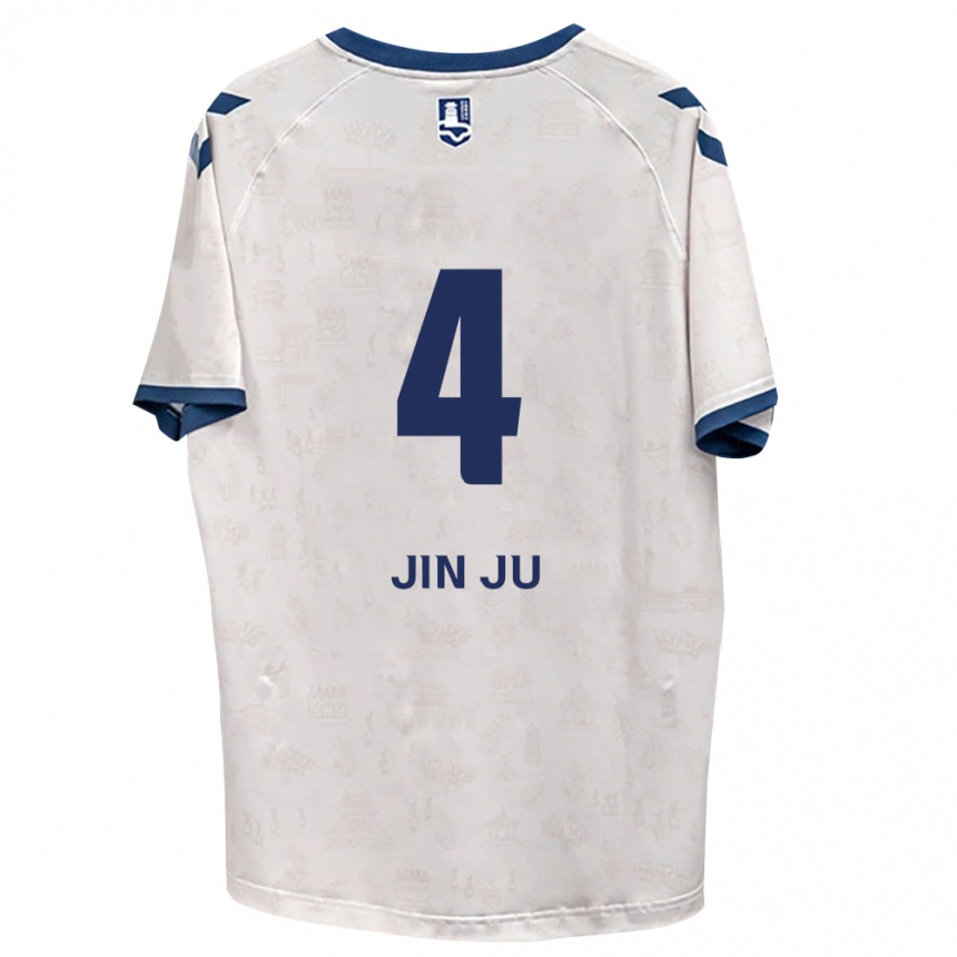 נשים כדורגל Seo Jin-Ju #4 כחול מלכותי לבן הרחק ג'רזי 2026/27