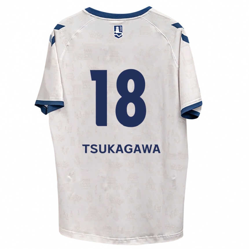 נשים כדורגל Koki Tsukagawa #18 כחול מלכותי לבן הרחק ג'רזי 2026/27