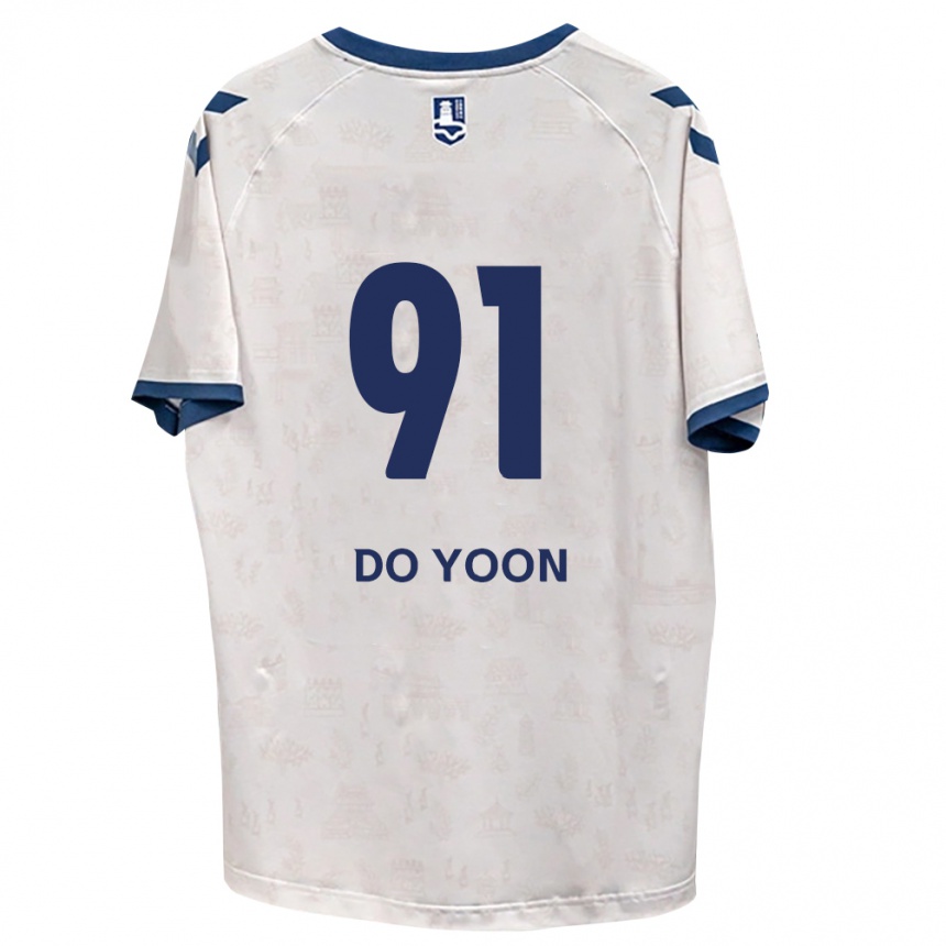 נשים כדורגל Do-Yoon Kim #91 כחול מלכותי לבן הרחק ג'רזי 2026/27