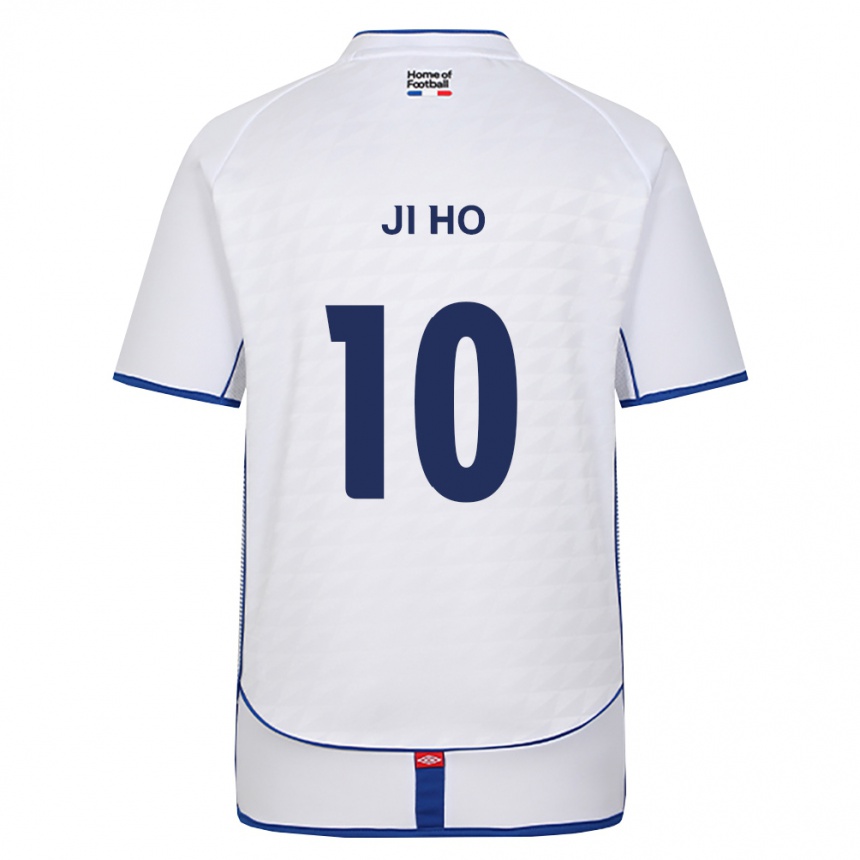 נשים כדורגל Ji-Ho Lee #10 שחור לבן אדום הרחק ג'רזי 2026/27