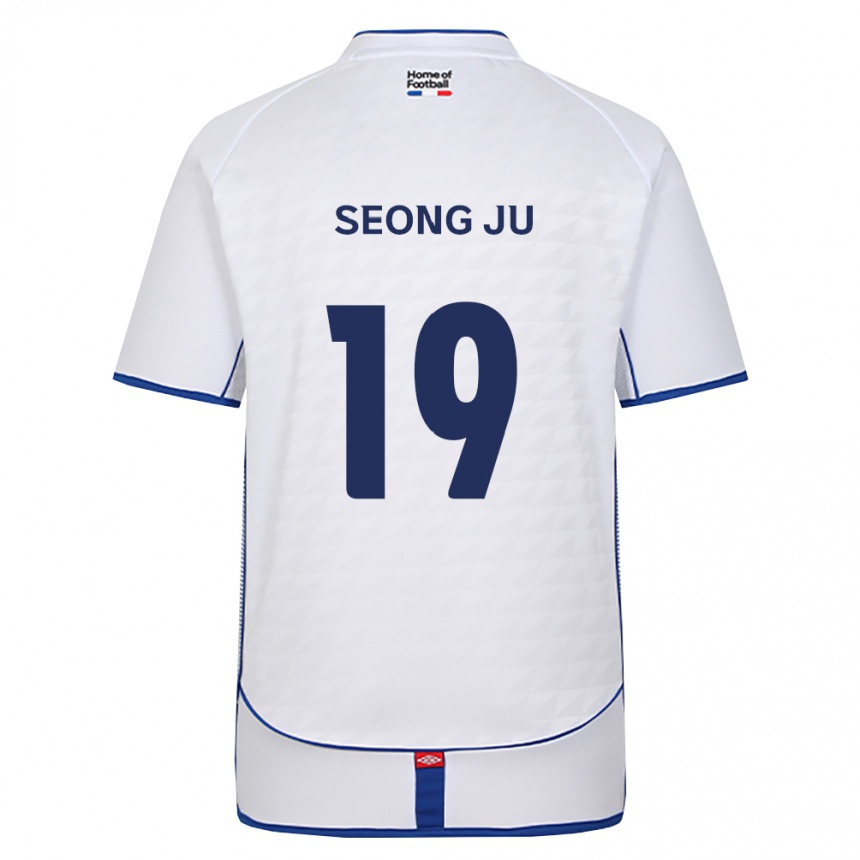נשים כדורגל Seong-Ju Kim #19 שחור לבן אדום הרחק ג'רזי 2026/27