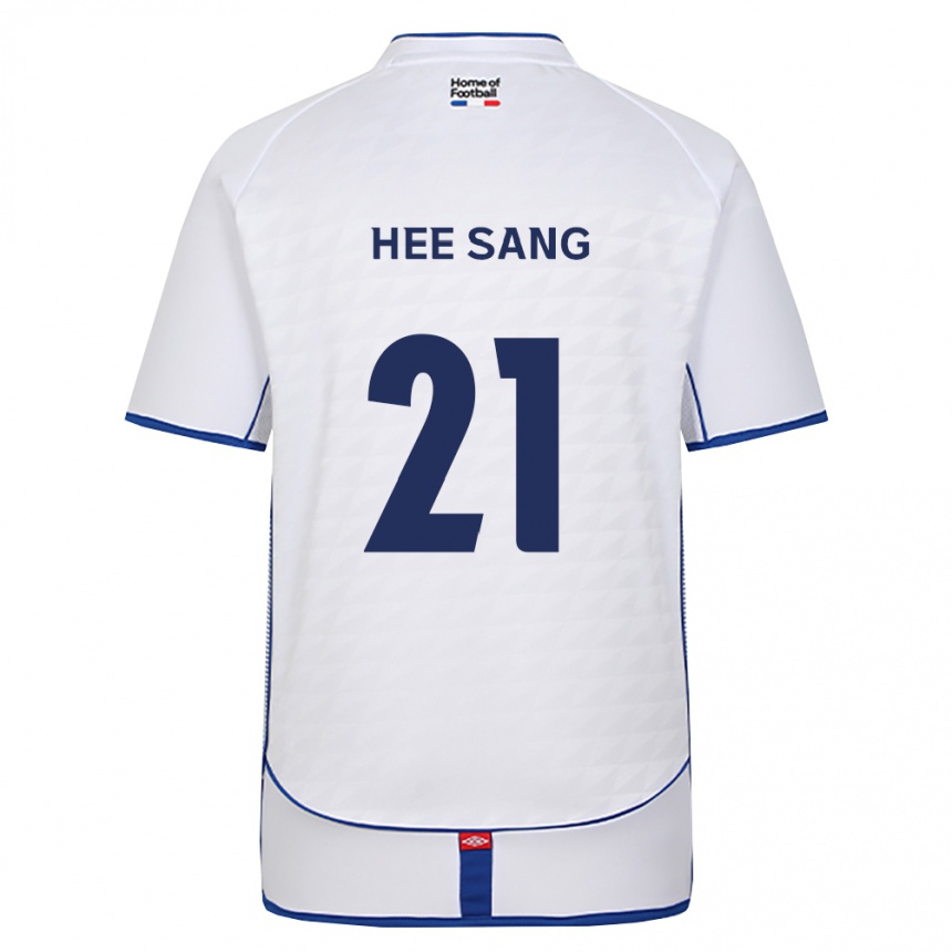 נשים כדורגל Hee-Sang Bang #21 שחור לבן אדום הרחק ג'רזי 2026/27