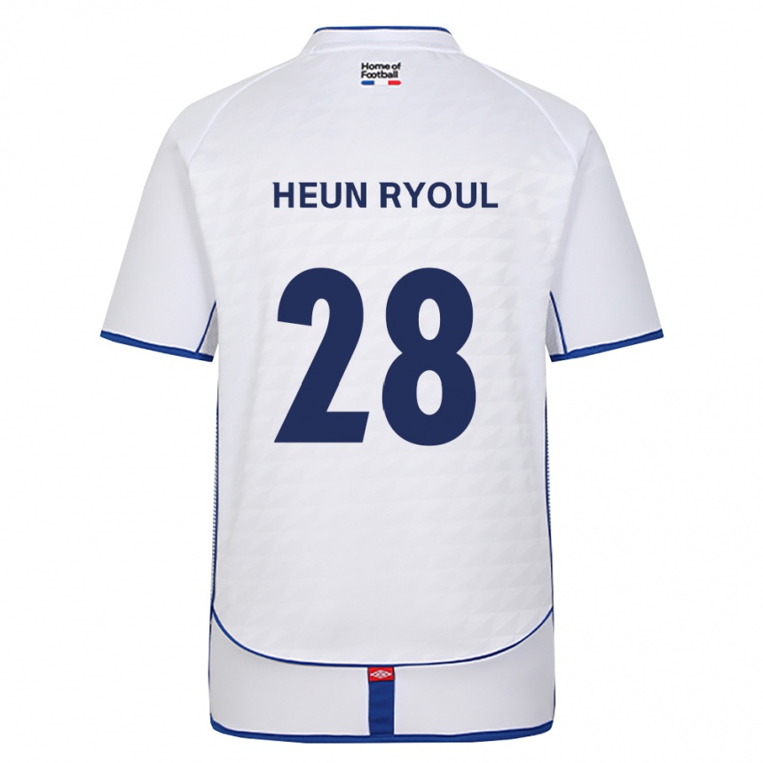 נשים כדורגל Heun-Ryoul Lee #28 שחור לבן אדום הרחק ג'רזי 2026/27