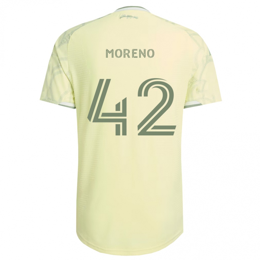 נשים כדורגל Alexis Moreno #42 בז' לבן הרחק ג'רזי 2026/27