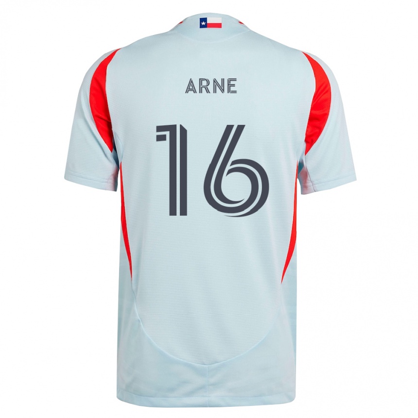 נשים כדורגל Patrick Arne #16 אפור כהה לבן אדום הרחק ג'רזי 2026/27