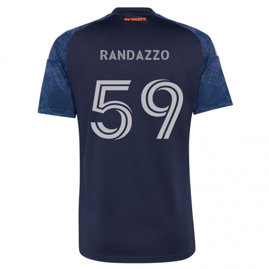 נשים כדורגל Dylan Randazzo #59 כחול עמוק לבן הרחק ג'רזי 2026/27